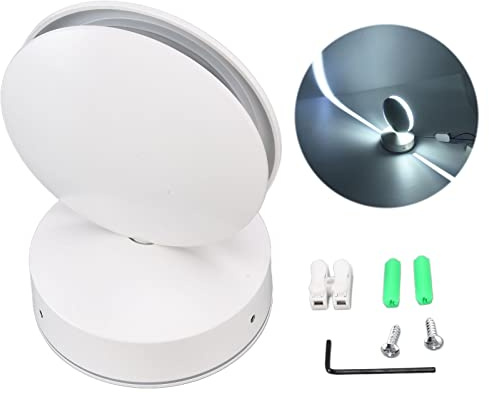 KIMISS Vägglampa, LED-vägglampa 360 graders korridor, 10 W, vit korridor, ray, mjuka lampor, dörrkarmslinje, aluminium, vit glansig motståndskraft