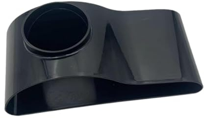 Gralara Aquarium Underground Tunnel Hide 17.5x8.8x5.4cm Single Hole Viewing Fish & Under Gravel Tunnel Aquarium Decoration, Black