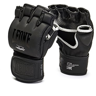 LEONE 1947, Black Edition Guanti Da Mma, Unisex – Adulto, Nero, M, GP105