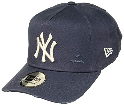 New Era York Yankees 9forty A Frame Adjustable cap Distressed Navy/Stone - One-Size