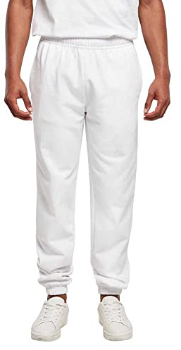 Build Your Brand Pantalones Deportivos básicos para Hombre, Pantalones de chándal clásicos para Hombre, Corte Regular, Tallas XS a 7XL, Blanco, L