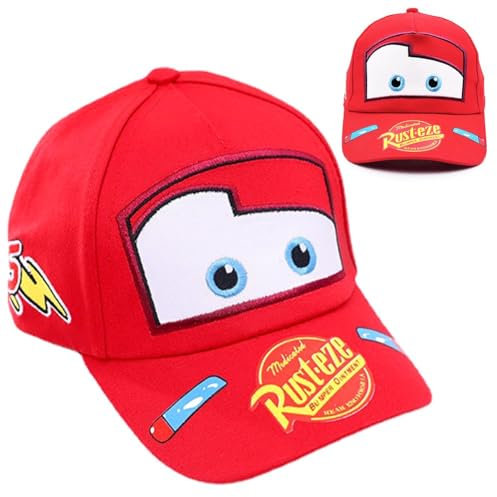 Mccqueen Baseball Cap für Kinder - Cartoon Baseball Kappe mit Sonnenhut und Sonnenschutz für Jungen und Mädchen 2-8 Jahre