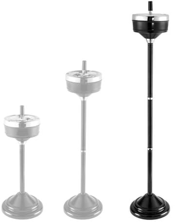 Posacenere da Terra con Coperchio Altezza Regolabile Vassoio per Cenere per Sigari in Acciaio Inossidabile Contenitore per Mozziconi di Sigaretta in Metallo Rimovibile per Casa Ufficio Giardino