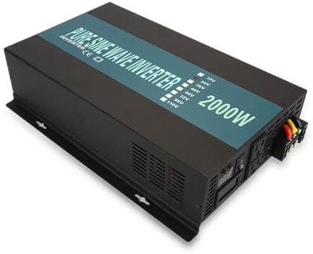 Power inverter Inverter Solare A Onda Sinusoidale Pura Da 2KW Batteria Di Backup Pannello Solare Generatore Eolico Convertitore 12/24/48V CC 120/220/240V CA Invertitore di Tensione Fotovoltaico(36V,24