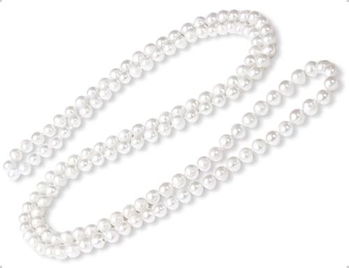 AOYEGIC pärlhalsband, 1920-tals kostym tillbehör långt pärlhalsband, elegant modernt pärlhalsband damer för dejter, banketter, fester, dans, familjefester