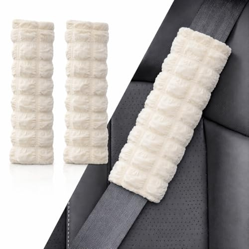 2 Almohadillas Para Cinturones Infantiles De Seguridad De Coche - Almohadillas Para Hombros Con Mangas Abullonadas De 17 X 22 Cm - Protector De Cinturón De Seguridad Para Niños