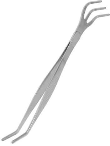 AKOOSY Rastrillo de Mano Pinzas de Acero Inoxidable 304 para Jardín, Herramienta para Aflojar Tierra y Cultivo de Bonsáis, Rastrillo de Raíces Versátil para Jardinería Doméstica