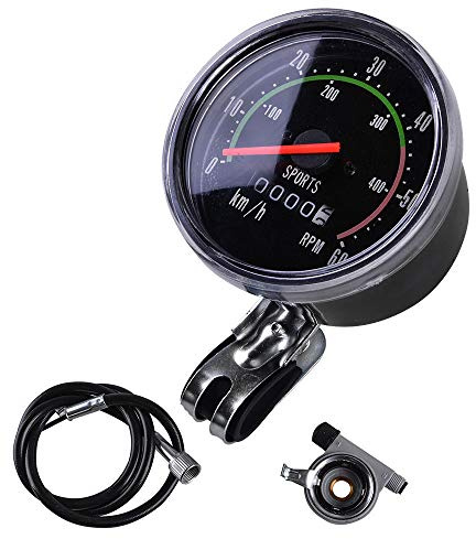 VOANZO Universal Bike Computer Bicycle Speedometer Odometer Mechanical Cycling Round Meter Gauges Stopwatch Riding Equipment