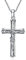POPLYKE Kruzifix Kette Sterling Silber Jesus Anhänger Kreuz Schmuck Philippians 4:13 Ich kann alle Dinge inspirierende Halskette Damen Männer 20+2 Zoll Kette
