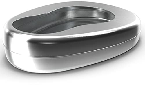 MuskalMed Bed Pan Heavy Duty Stainless Steel Bedpans for Female Male Easy to Clean Bed Pans for Elderly Hospital Home Bedpan Emergency Device
