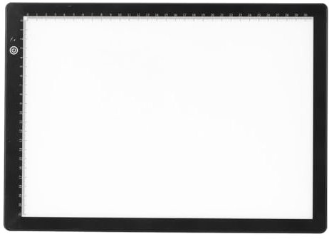 Visualizzatore di diapositive A4 ultra sottile per pellicole negative, con 3 modalità di luminosità, Scatola luminosa per la scansione di diapositive per schizzi, stencil