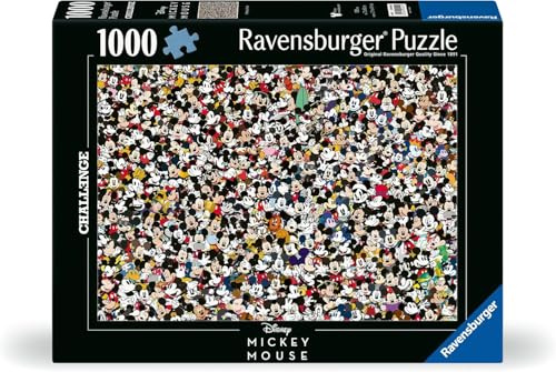 Ravensburger - Puzzle 1000 Pezzi Disney: Mickey Challenge | Puzzle Adulti | Per Tutta La Famiglia | Con Una Misura Di 70x50 Cm | Regalo Adulti