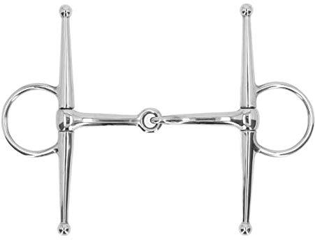 Filetto per Cavallo, Filetto in Acciaio Inossidabile, Filetto a Bocca di Cavallo da 125 Mm, Filetto per Cavallo con Guancia Intera, Filetto per Cavallo con Fibbia per Allenamento All'aperto per Alleva