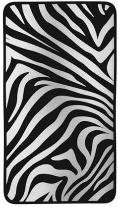 VTCTOASY Handtuch mit Zebramuster, ultraweich, saugfähig, Baumwolle, Waschlappen für Gesicht, Korallen-Samt, Waschlappen für Badezimmer, Sport, Yoga, Reisen, Strand, Fitness-Handtuch