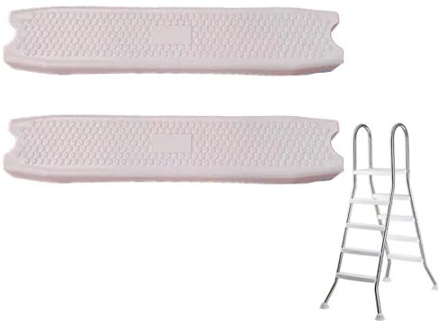 AIBOTY Sostituzione Universale dei Gradini della Scala della Piscina 18 Pollici, Gradino in Plastica Stampata per Impieghi Gravosi Pedale Accessorio per Pedale per Piscina Fuori Terra,2pcs