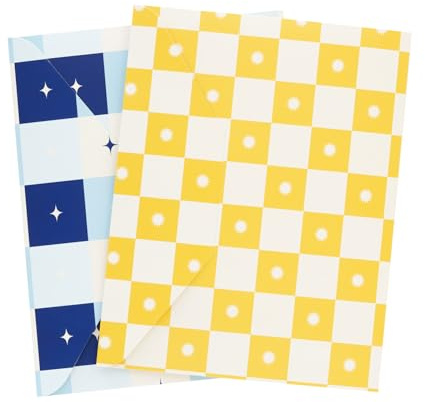 Kokonote Set Carpetas cartón Akalia - Portadocumentos bolsillo interior, portafolios A4 distintos diseños - Carpetas archivadoras │ Carpeta A4, Material oficina, material escolar y papeleria bonita