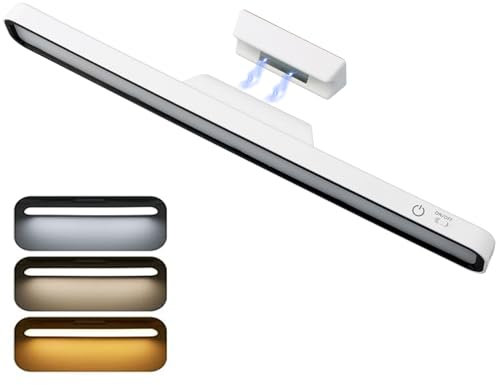 Vesaneae LED Sottopensile Ricaricabile - Lampada Magnetica Dimmerabile per Armadio e Cucina con Batteria 1200mAh