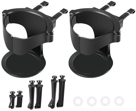 2 Stück Lüftungsbecherhalter fürs Auto, Auto-Becherhalter für Wasser, Auto-Becherhalter, schwarze Auto-Getränkehalter, Expander-Becherhalter fürs Auto, Auto-Kaffeebecherhalter für Flaschen, Becherhalt