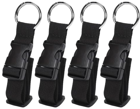 4 Piezas Correa Equipaje Elastica, Correas Ajustables para Equipaje, Elastic Fastening Belt for Luggage, Añadir Bolsa de Mano Correa de Clip para Equipajes de Viaje Maleta, Fácil de Viajar