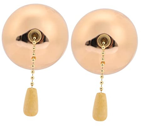 KONTONTY 2 pièces Chaîne de Traction pour Lampe Accessoire de Commutateur de Ventilateur de Plafond Or Pratique et Durable