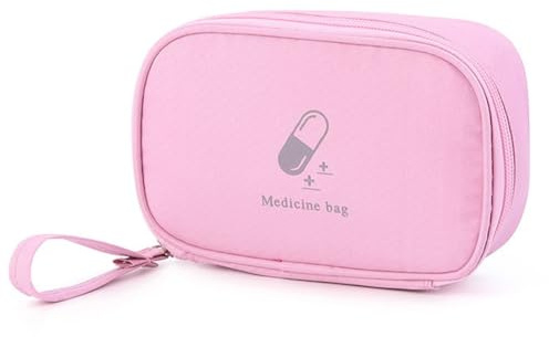 JEYORZY Medikamententasche, Reiseapotheke Tasche, Rosa