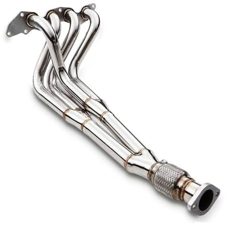 Gravity Performance Colector de escape de 2.25 pulgadas compatible con Ford Fiesta ST150 modelos ST 2004-2008 ST, tubo de sistema de escape Decat de acero inoxidable
