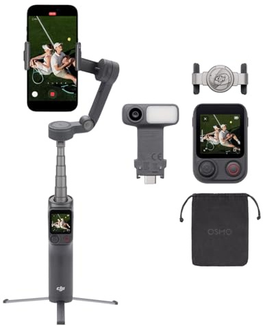 Estabilizador Osmo Mobile 8P para iPhone y Android, módulo de Seguimiento, Control Remoto, Seguimiento Nativo, Brazo Extensible y trípode Integrados, batería de 10 h, estabilización de 3 Ejes