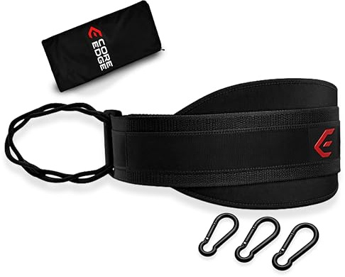 Weighted Dip Belt with Rope for Pull Ups & Dips – Calisthenics & Gym Strength Training Belt – CORE EDGE TITAN