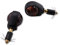 ShinYo Motorrad Blinker E geprüft Lenkerendenblinkerpaar Ochsenauge 12V schwarz, getönt, Unisex, Multipurpose, Ganzjährig, Metall