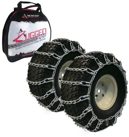 New Pair 2 Link TIRE Chains 20x10.00x8 for John Deere Lawn Mower Tractor Rider