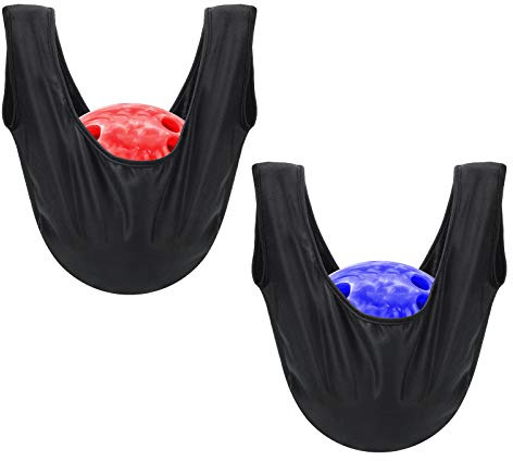 COITEK Bowling Seesaw Bag 2 Pack, Bowling Polisher Bag Carrier Ball Cleaner Holder, Black, 15' X 16'