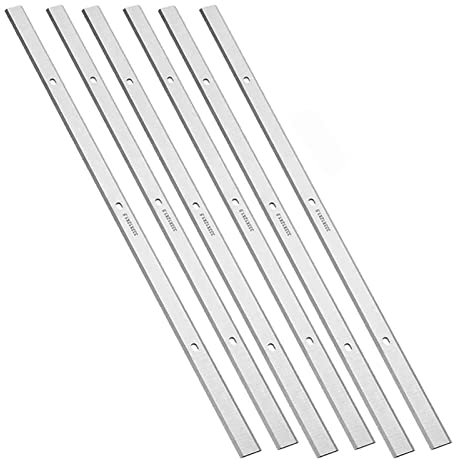 Sankuai 6pcs Lames de raboteuse Double Couteaux à Double Tranchant 330 x12x1.5mm for métabo DH330 DH316 HSS Outil de Coupe de rabotement en Acier à Haute Vitesse (Taille : 13 inch)
