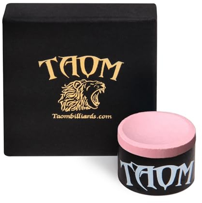 TAOM Billar - Tiza de billar (tiza de billar), color rosa