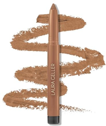 LAURA GELLER NEW YORK Kajal Longwear Kohl Eyeliner – Khaki Kohl – Koffein und Vitamin E – weiches und mischbares Futter – integrierter Spitzer