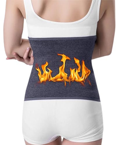 BNOYONERAS Nierenwärmer,Elastischer Hüftwärmer,Rückenwärmer Nierenwärmer,Herren Damen Kaschmir Nierenwärmer,Winter Wärmegürtel,Damen Kaschmir Nierenwärmer,Elastisch Wärmegürtel,Shirtverlängerung,Grau