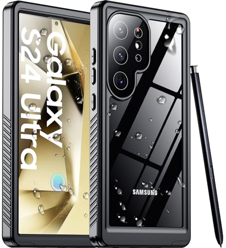 2025 New for Samsung Galaxy S24 Ultra Case Waterproof, [Built-in Camera & Screen Protector][Military Grade Shockproof][IP68 Underwater][Dustproof][Dropproof] Full Body Phone Case for S24 Ultra 6.8