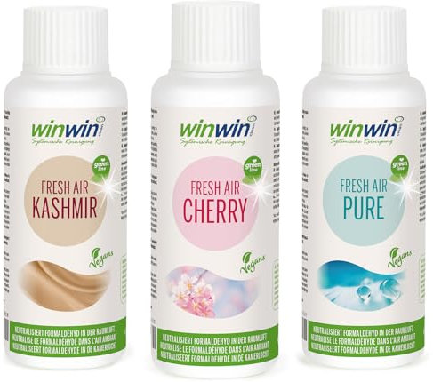 3er-SET 100 ML I FRESH AIR Vegans I VEGAN I Luftreinigungs-Konzentrat 100ml I Kashmir I Cherry I Pure