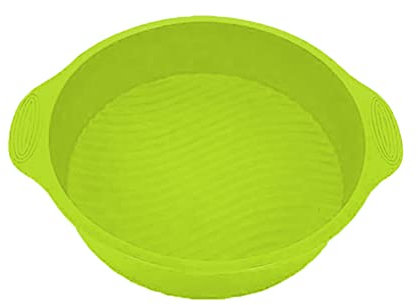 Stampi in Silicone per Dolci, Teglia da Forno in Silicone, teglia da Forno Rotonda da 28 cm, Verde, teglia da Forno Fai da Te