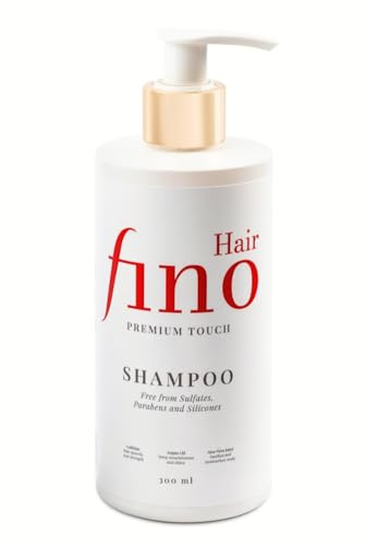 fino Hair Premium Touch Shampoo – Natürliche Pflege mit Koffein, Biotin & Vitamin B5 – Für gesundes & kräftiges Haar – Ohne Sulfate & Parabene – 300ml