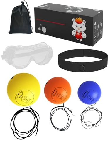 Balle De Boxe avec Bandeau Outil D'Entraînement Boxeur Multifonction Frappe
