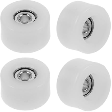 JOINPAYA Finger Skateboard Wheels with Bearings 4Pcs Finger Board Wheels Replacement Parts for Mini Skateboard Repair Smooth Rolling Accessories for Fingerboard Setup
