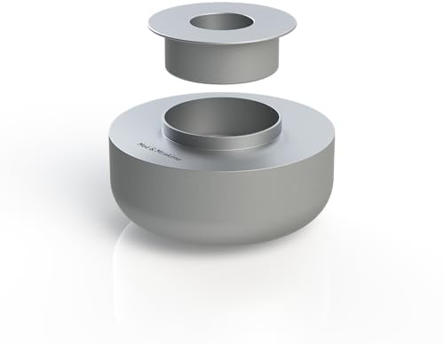 3-in-1 ljushållare för värmeljus, kronljus och blockljus – aluminium (silver)