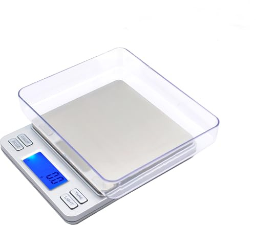 Ströme TP-2000 Digital Köksvåg i Rostfritt Stål, 0,1 g Precision, LED-display, Tara-funktion, Automatisk Avstängning