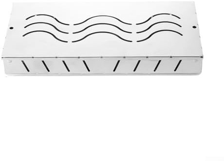 HOHOVYVY Scatola per affumicatura in acciaio inox, per barbecue, per barbecue, trucioli di legno, a forma di trapezio