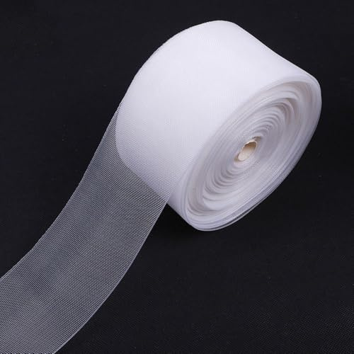 LUMoony Nastro per tende, universale, 10 m, in nylon, da cucire, per asta per tende, per tende