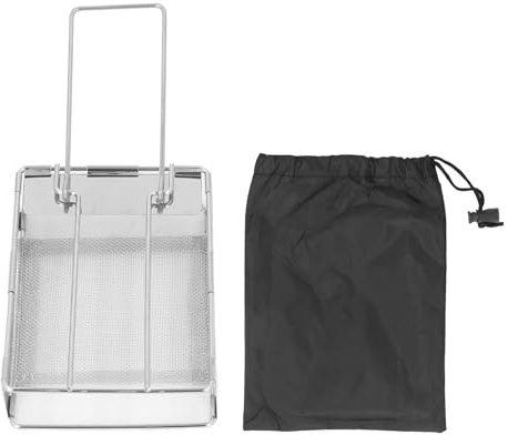 Klapper Toaster Edelstahl tragbarer Mini -Herd Vielseitiger Camping -Toaster für Brot Würste im Freien Picknick Kochen