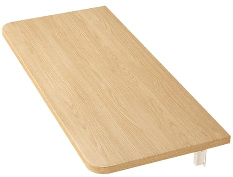 SJZHUYUE Wall Mounted Wood Folding Table Wood Color Multiple Sizes(80 * 45Cm/31 * 18In)