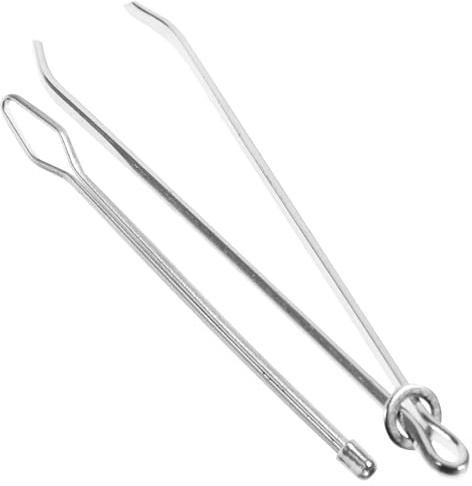 LALAFINA Strumento per Infilare Ago da Cucito in Acciaio 2 Pezzi Pinza e Passalacci Resistente e Sostitutivo per Cucito Manuale e Macchine da Cucire