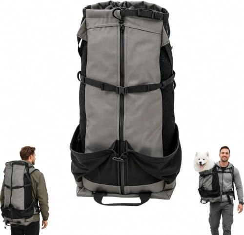 Large Dog Carrier Backpack, Adjustable Pet Travel Rucksack 15-30kg