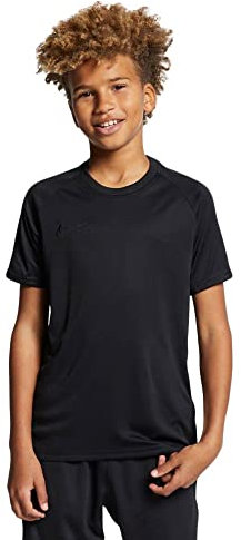 NIKE Unisex Kids Dri-fit Academy Short sleeve Football Top, Black/Black/Black, L UK